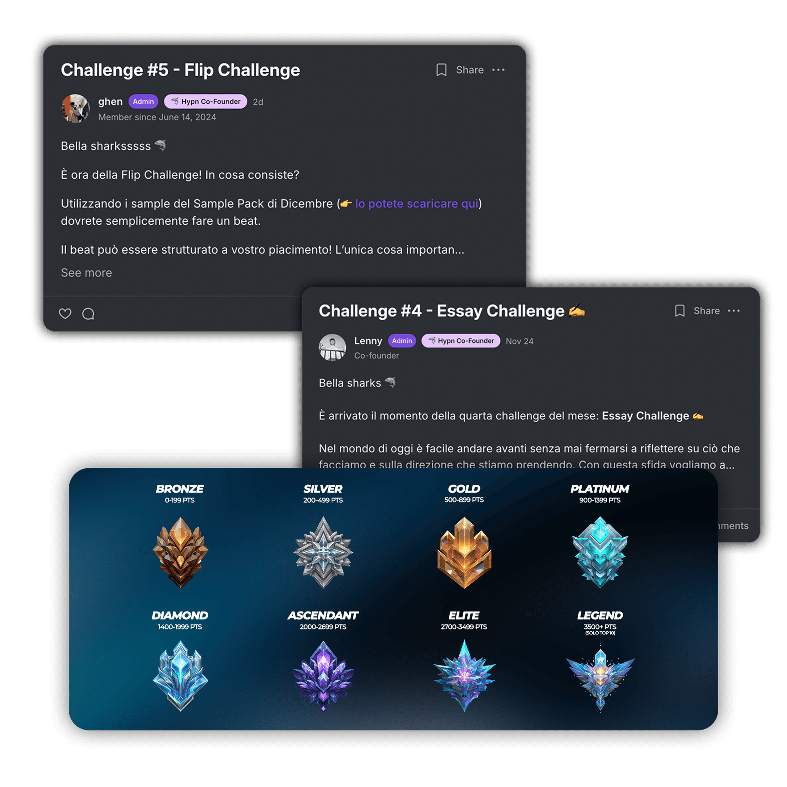 Hypn Academy - Challenges