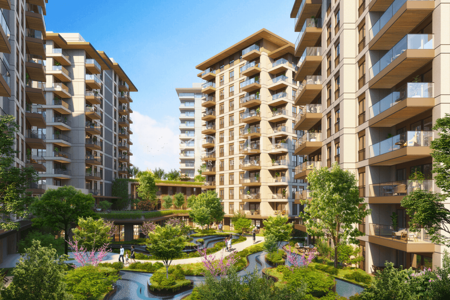 Luxury apartment interior living room in Avrupa Konutları Şişli