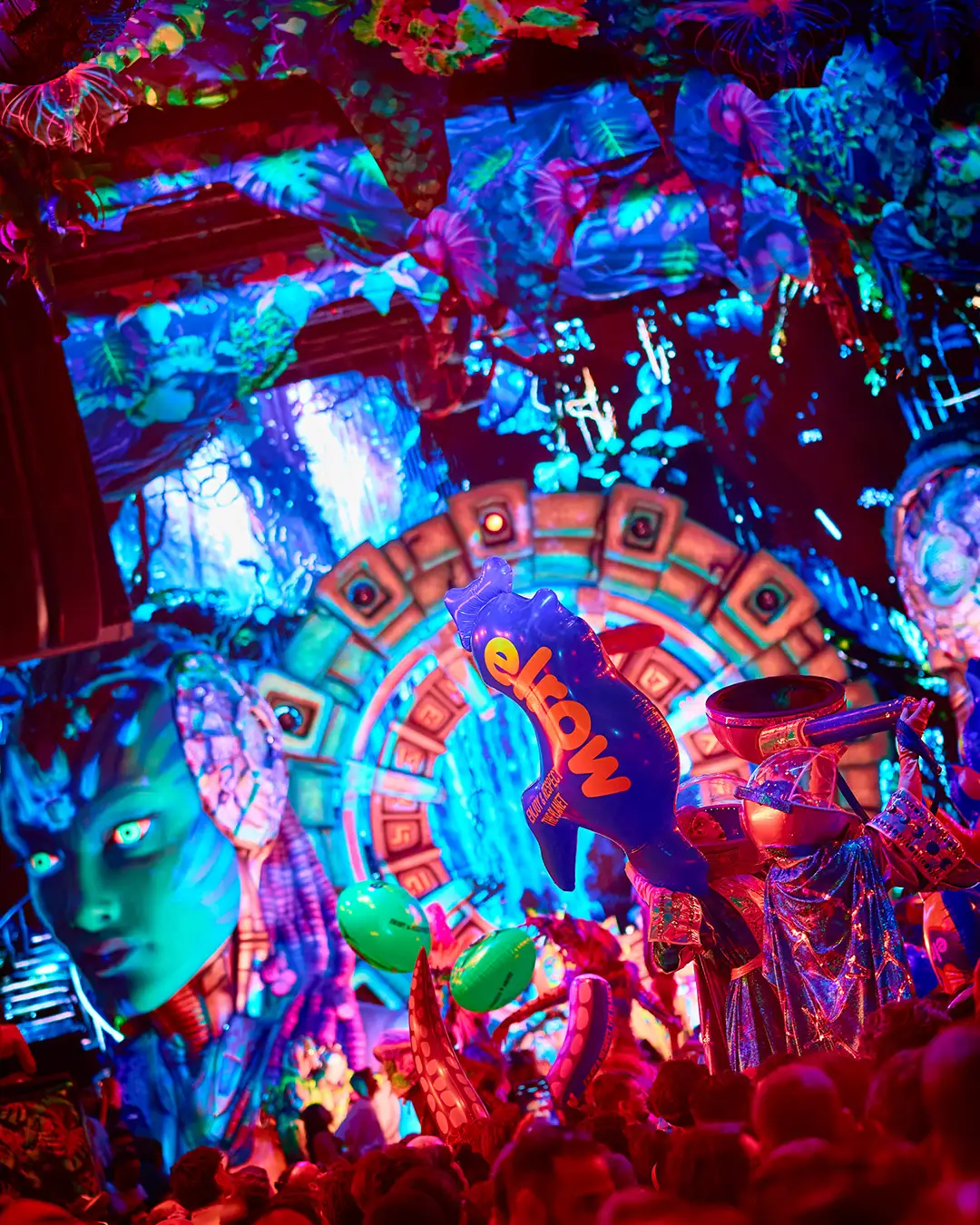 Elrow at [UNVRS] Ibiza, Spain - 2025. Credits : The Night League