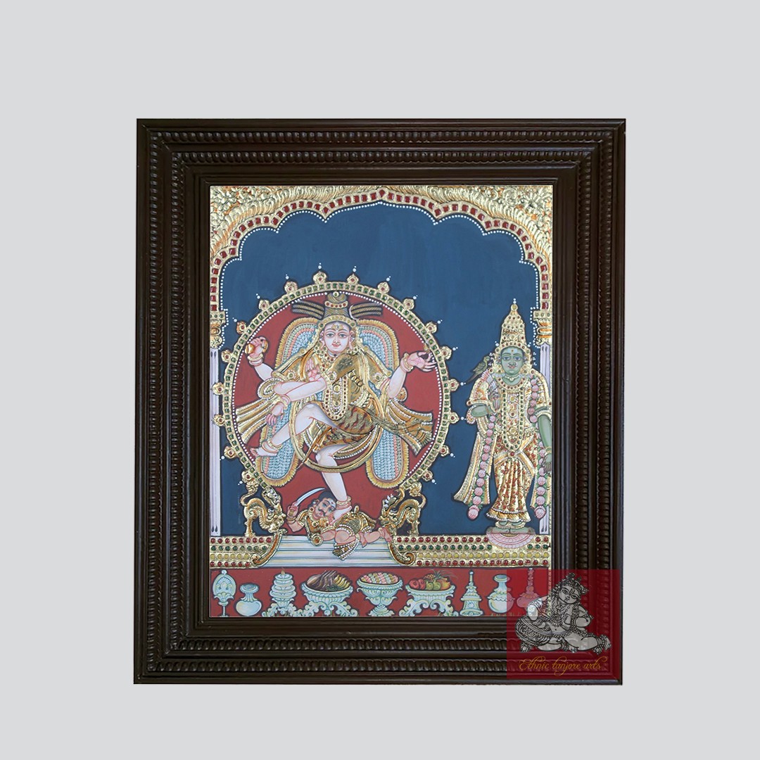 Magnificent Nataraja Tanjore Painting