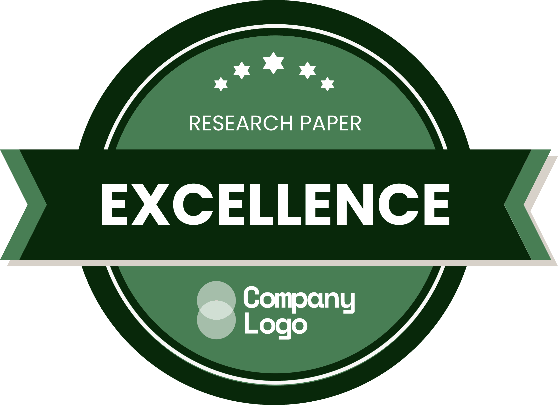 Wauld - Professional and distinct green appreciation badge template