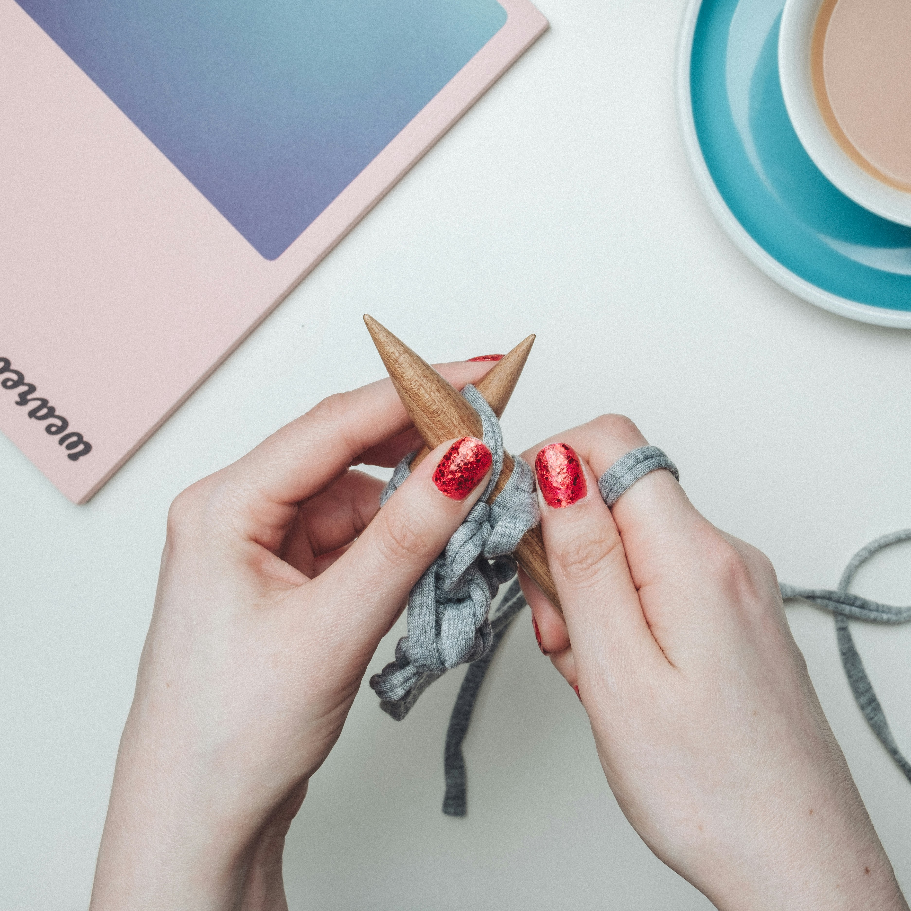 Image of someone doing crafts