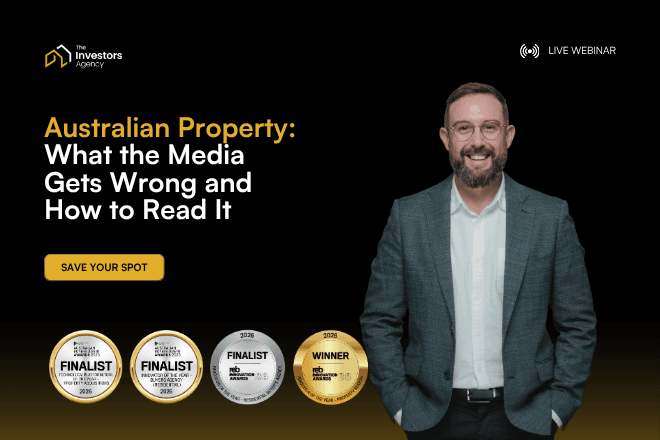 Australian property webinar promotional image