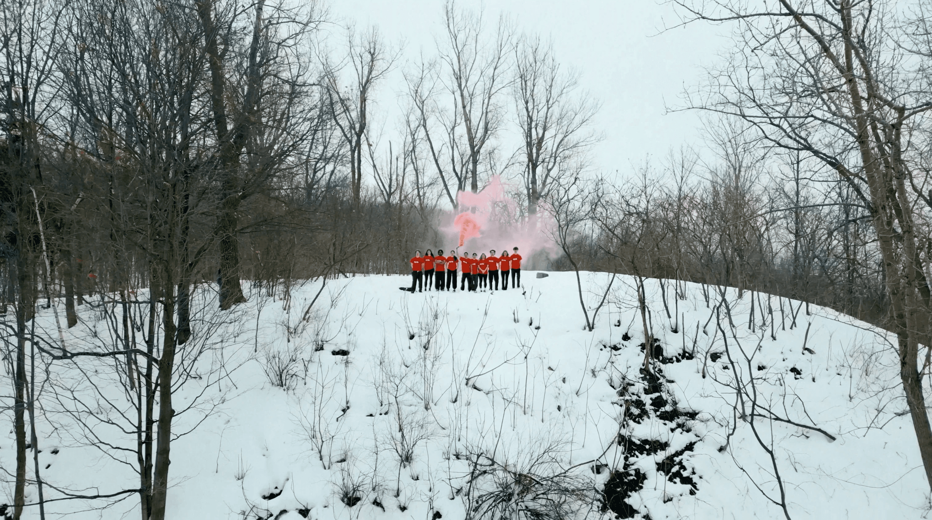 A black and white image of a handrawn logo