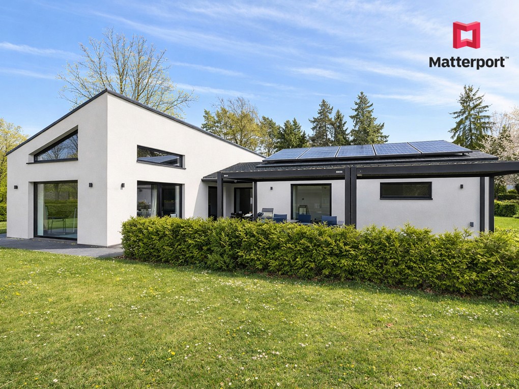 modern house with big windows