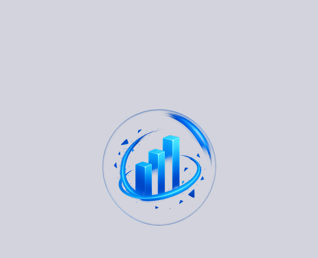 Finance Management and reporting 3D image.