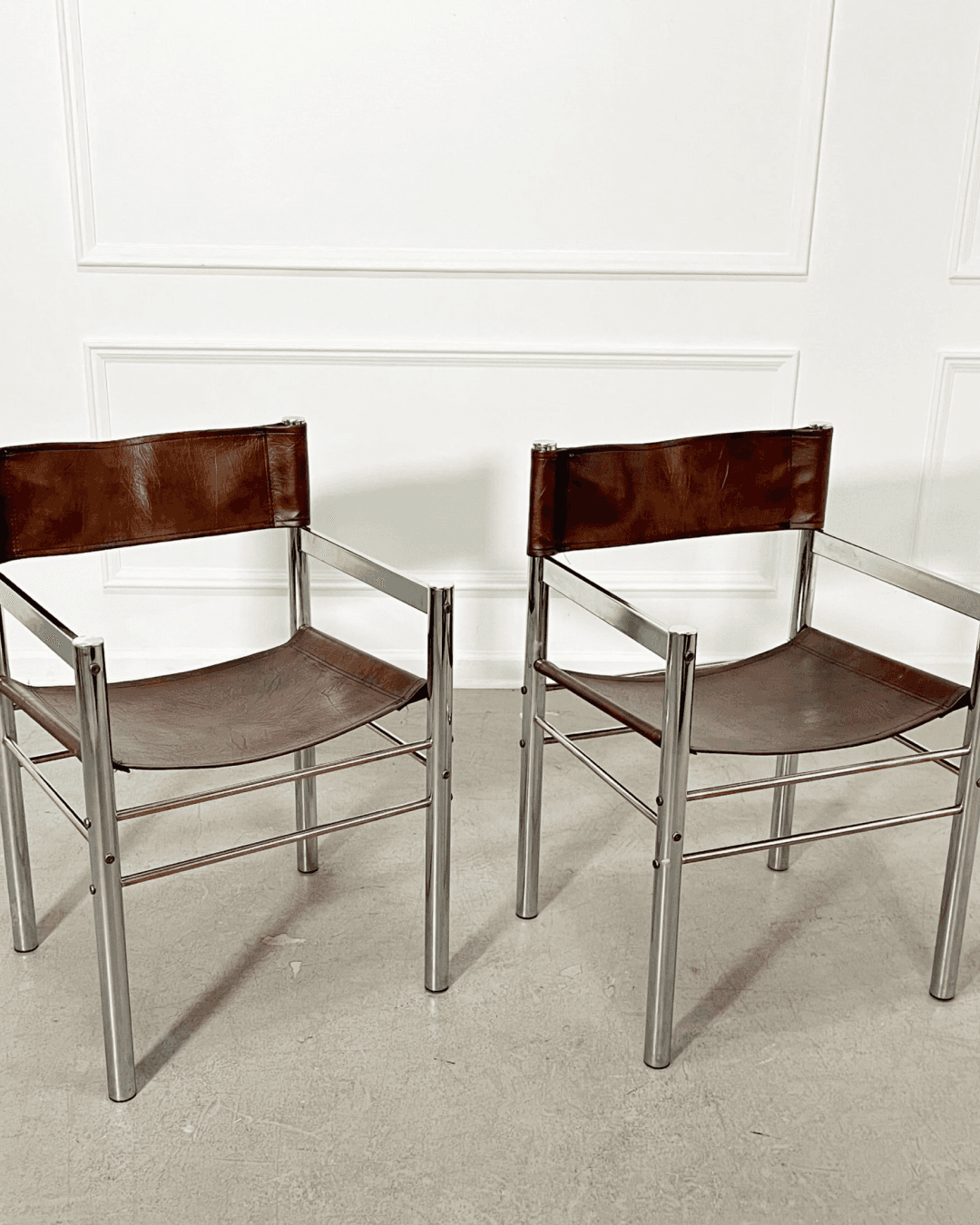 Director’s Sling Chairs, 1970 Vintage