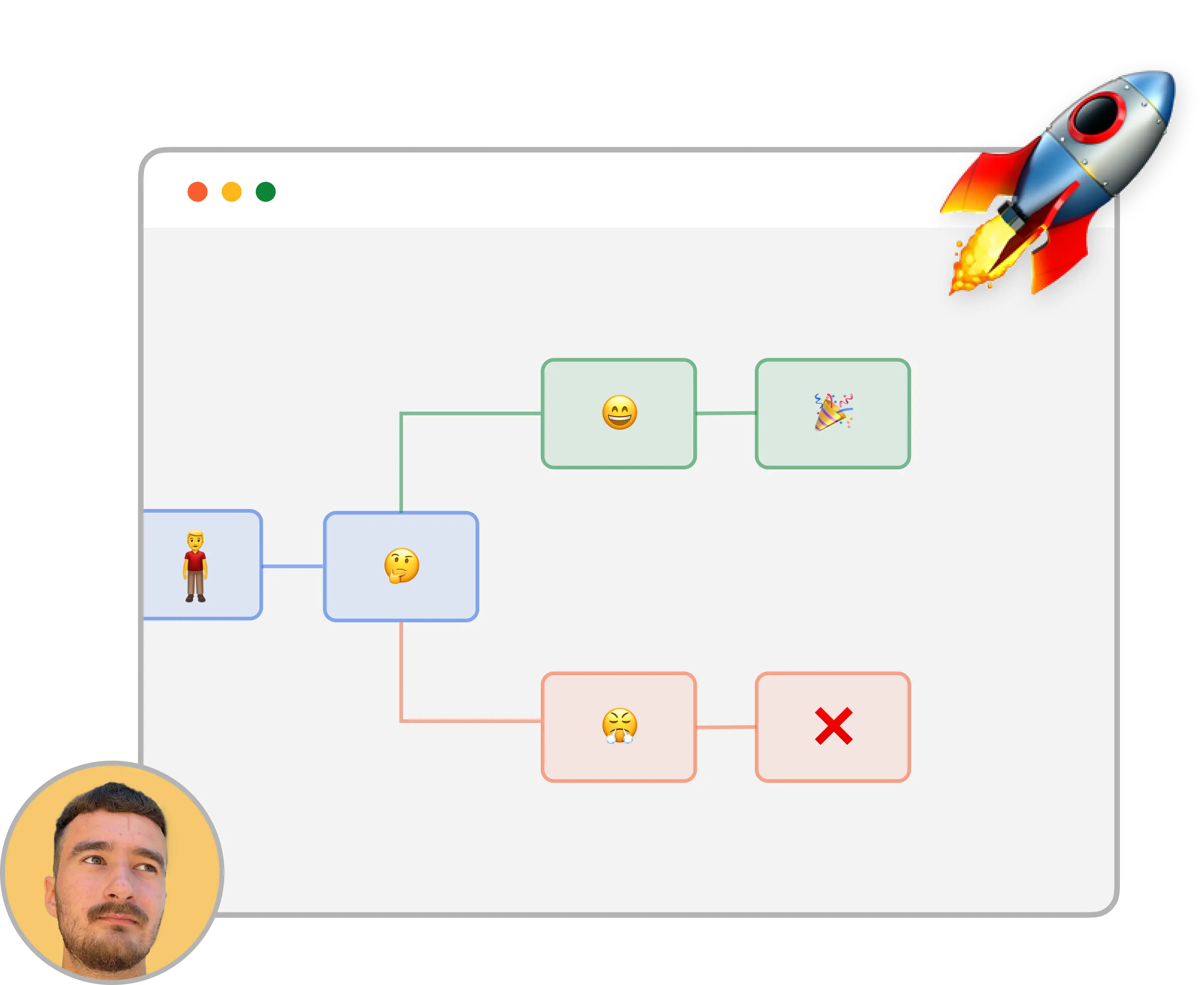 photo of Daniel Goldberg the designer looking at the camera