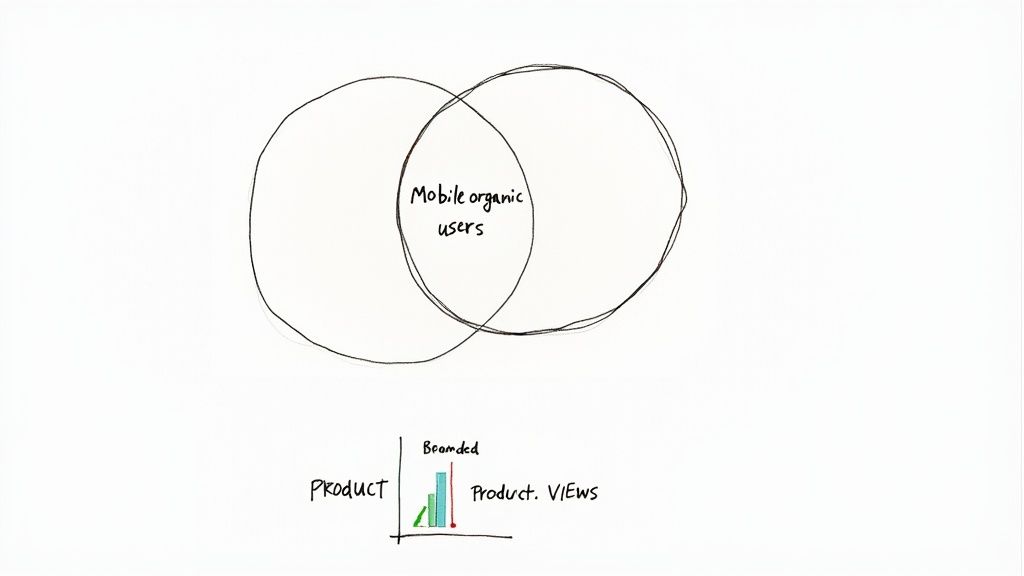 A person pointing at charts and graphs on a computer screen, illustrating data analysis