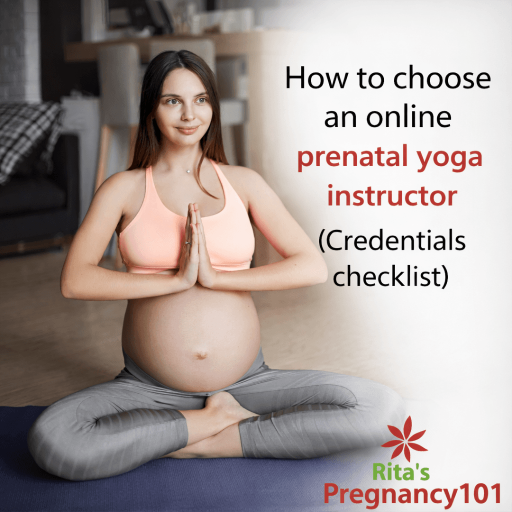 Online prenatal yoga instructor guide