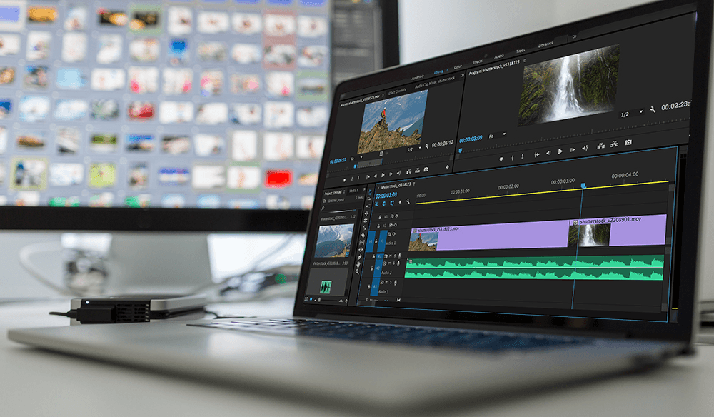 Video editing software open on laptop - How to Add Audio to a Video