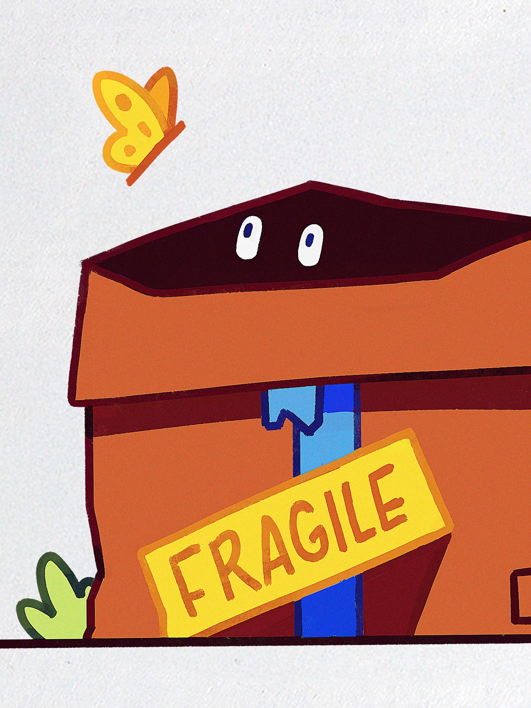 Rubber chicken on a silver platter, illustration for Reader's Digest