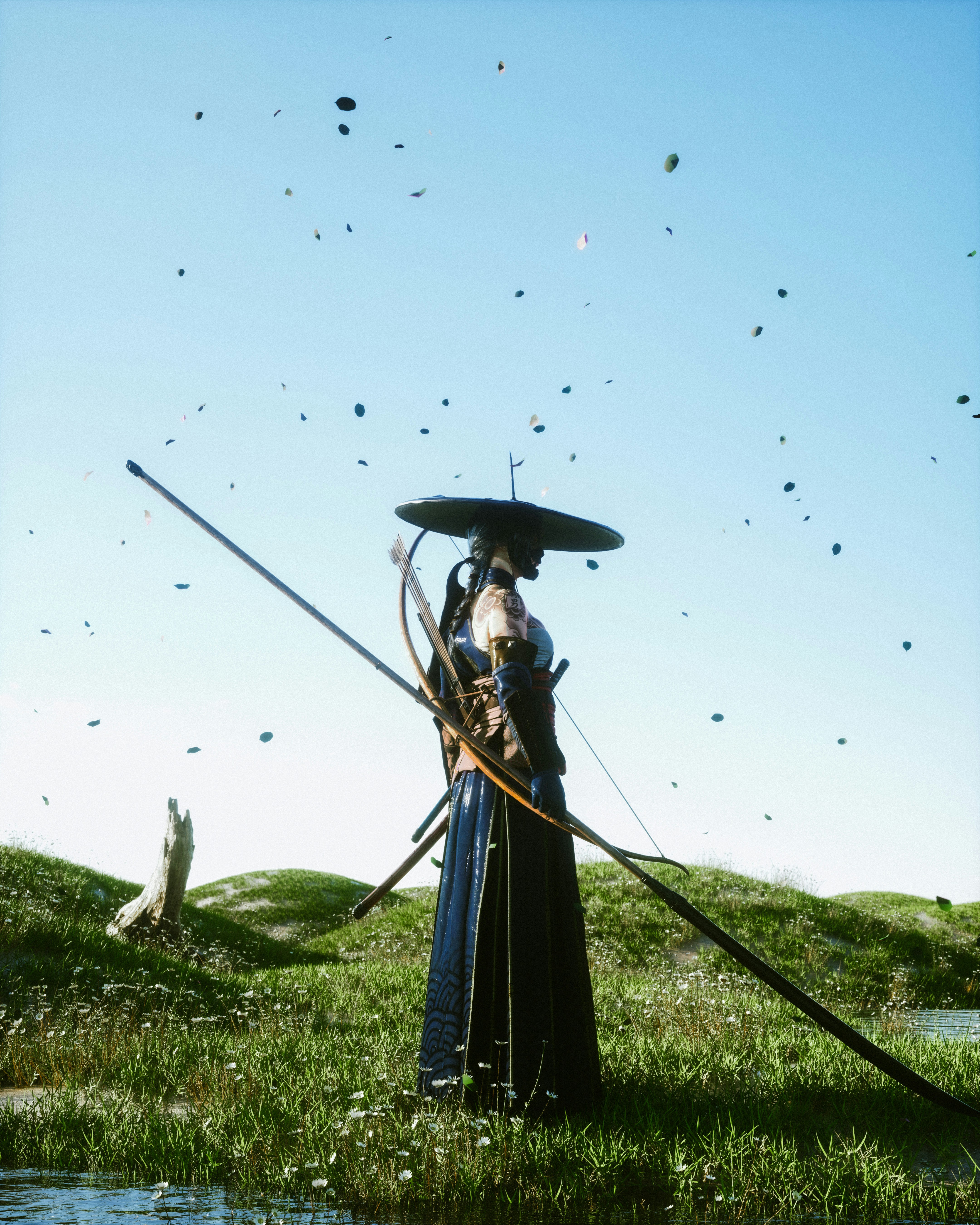 a person holding an umbrella