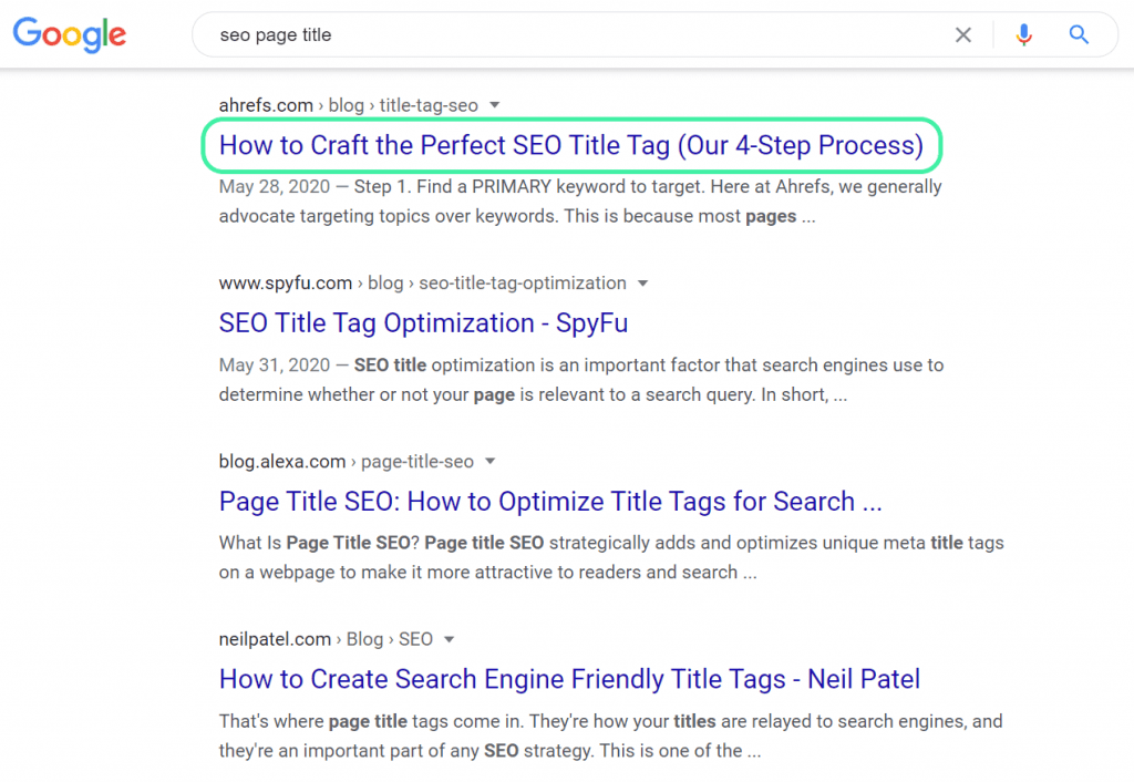 SEO Title Tags