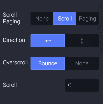 Change the direction to horizontal