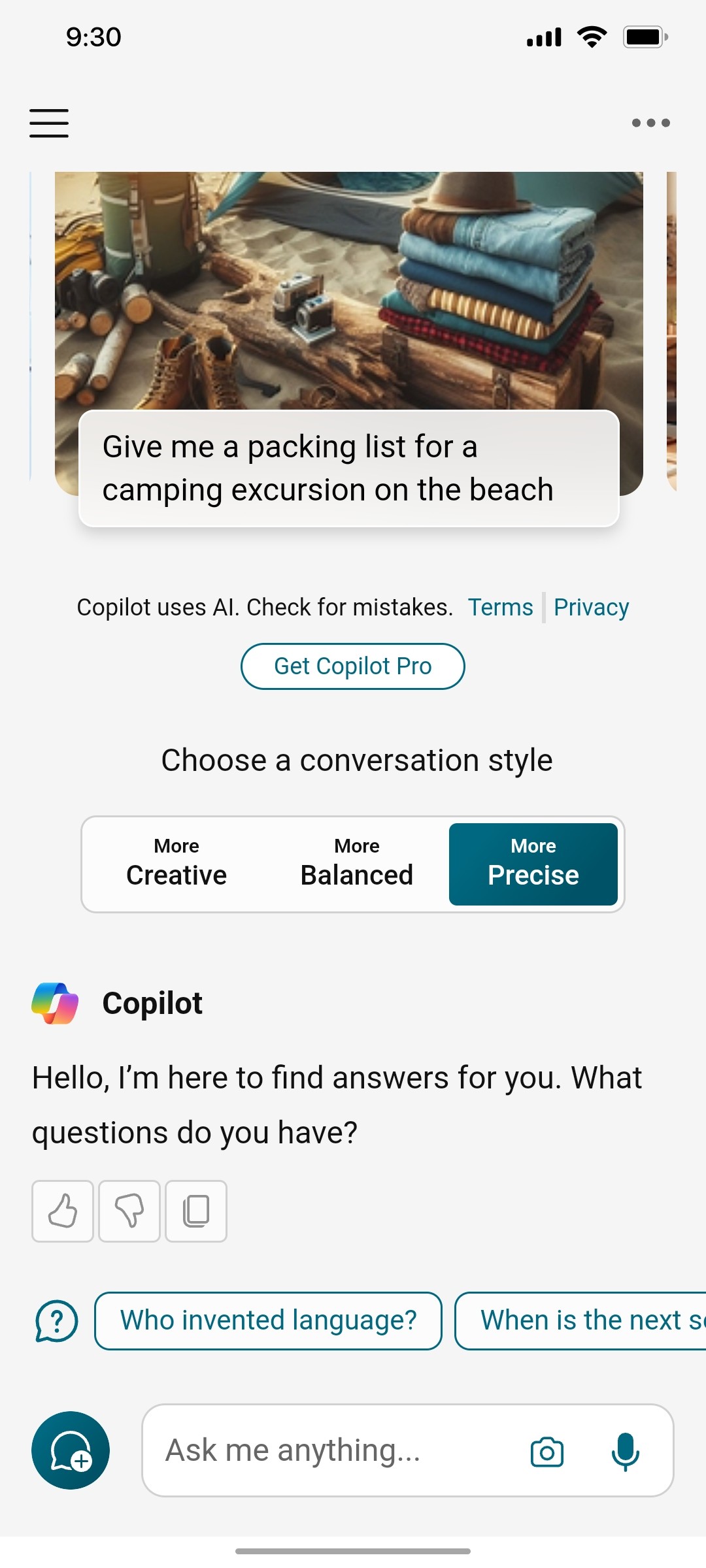 Microsoft Precise screen