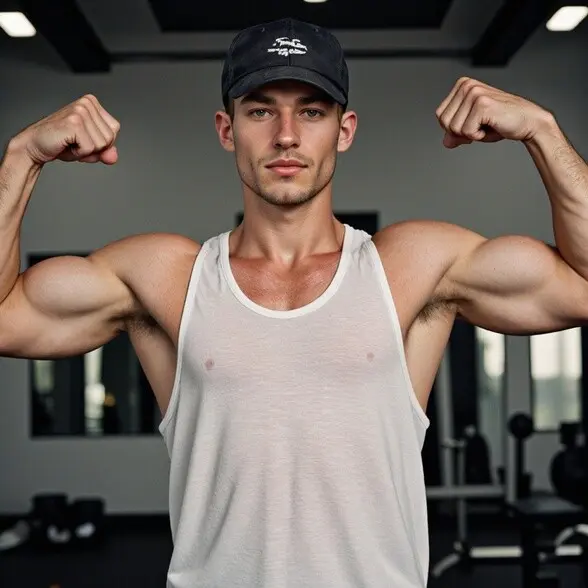 Bodybuilder AI clean boy