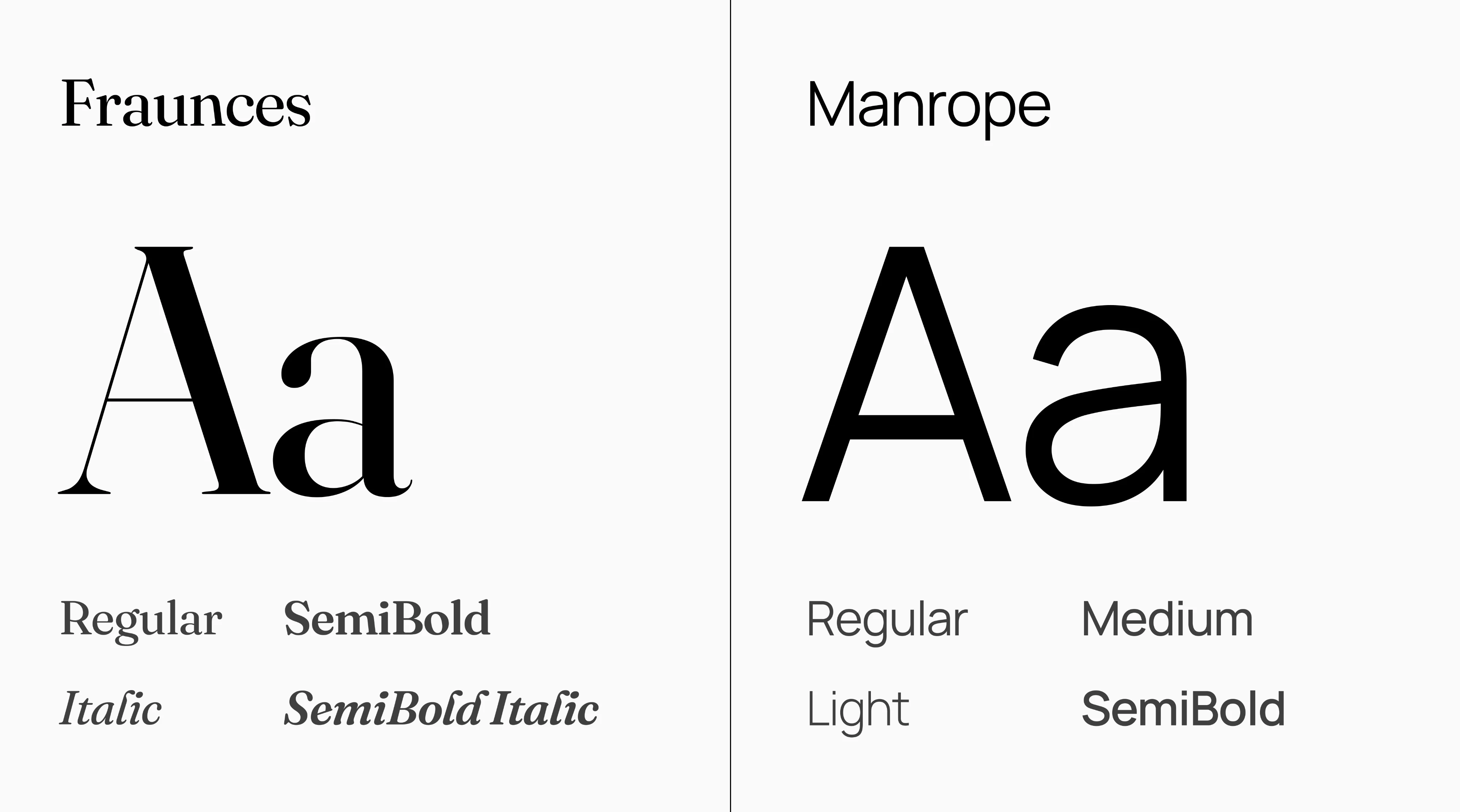 Steady brand identity system showing typography