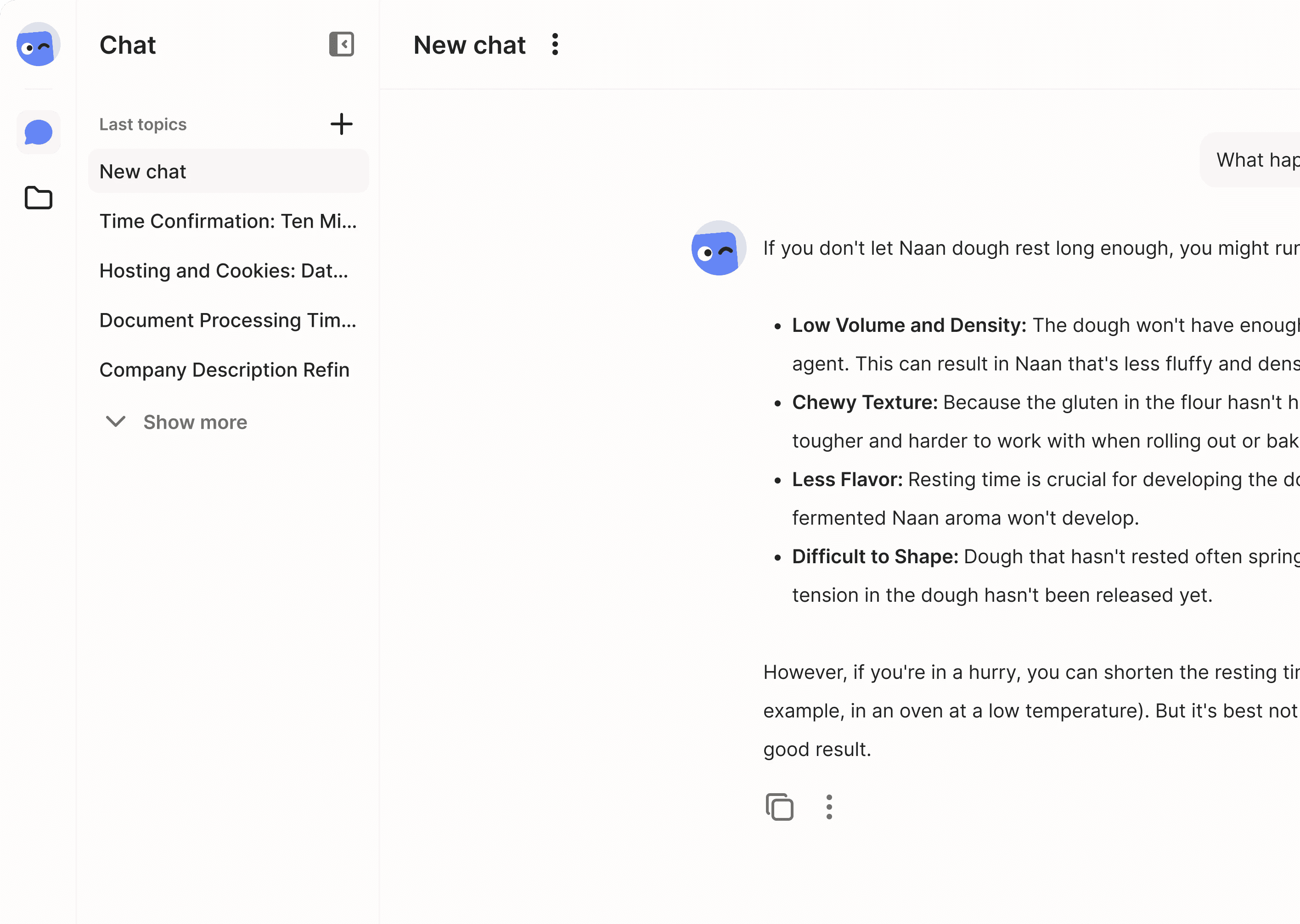 winkk AI Chat overview with fictive chats.