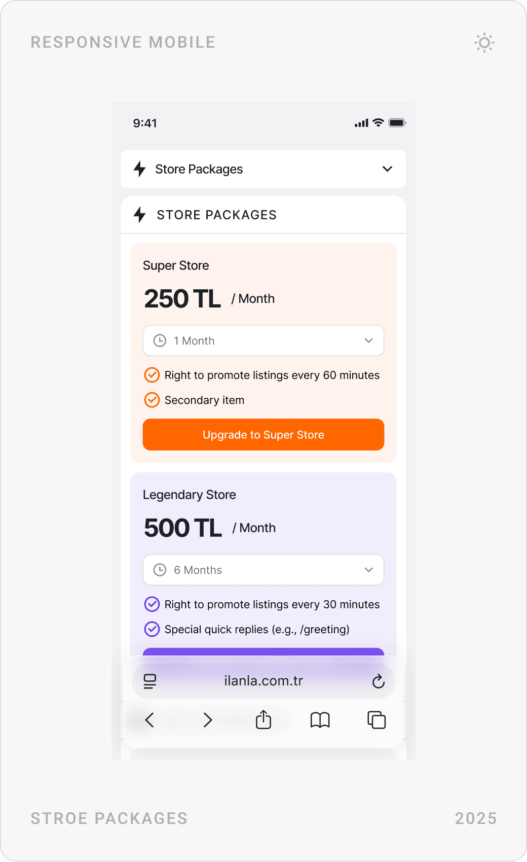 Clean Corporate Mobile Store Packages Design