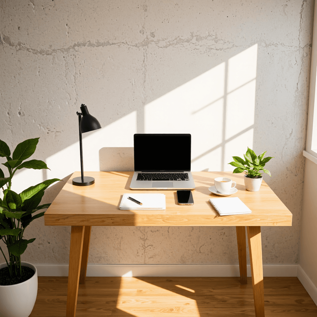 product photography of Office Workspace Setup