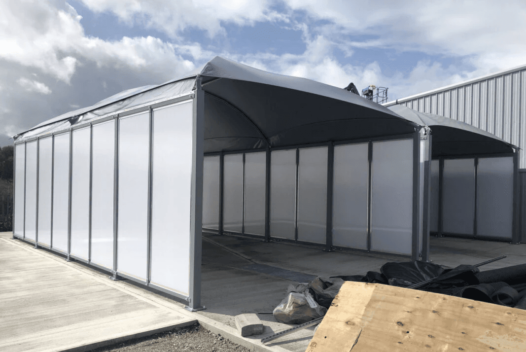 Paneling and Enclosed Structure Canopy