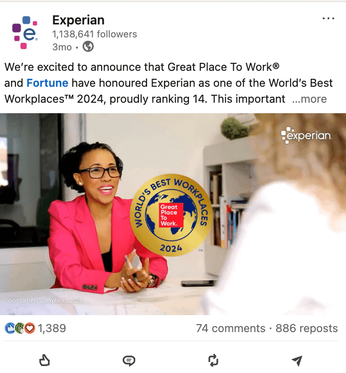 Marketing Spotlight Experian social media
