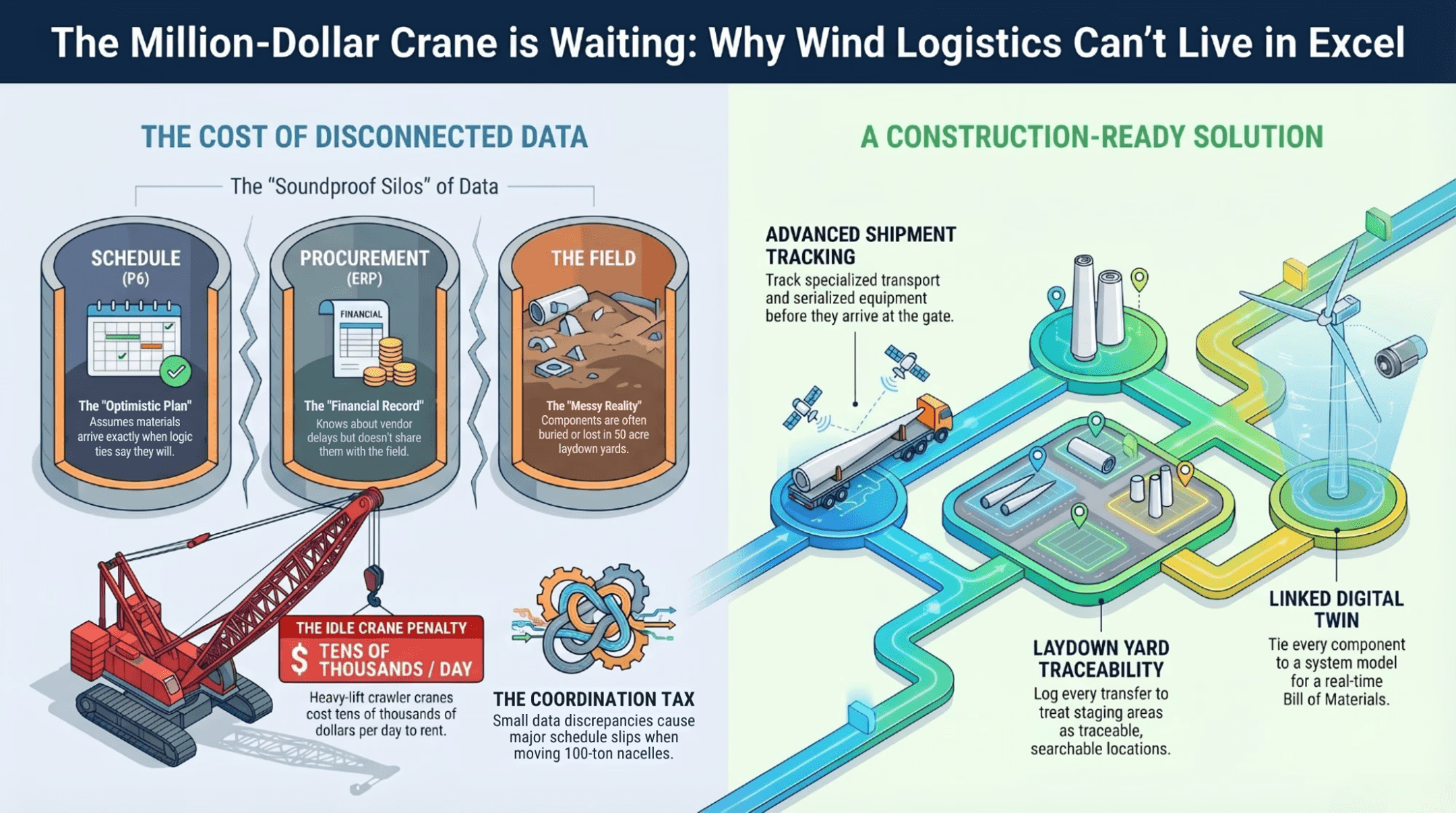 The Million-Dollar Crane is Waiting: Why Wind Logistics Can't Live in Excel