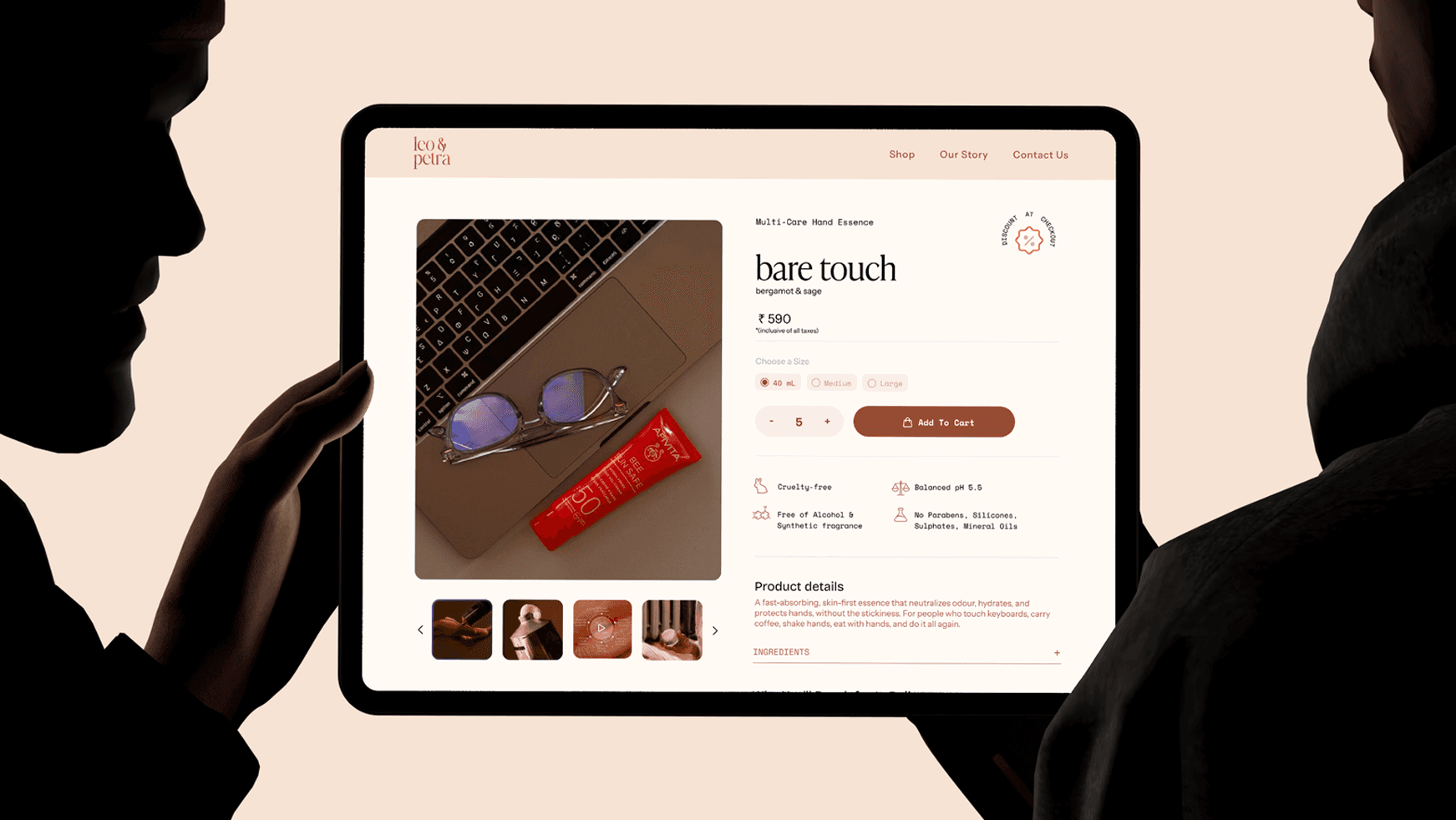 A large digital display mounted on a modern concrete wall next to white stairs shows a fashion event advertisement. The poster features a Black man in a gray blazer against a teal background with white text reading 'Fashion with no borders' and event details 'June 6th 2025 6pm - 8pm'.