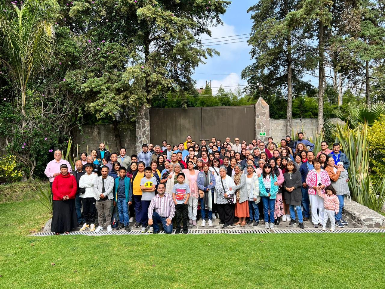 Two men greeting with hand