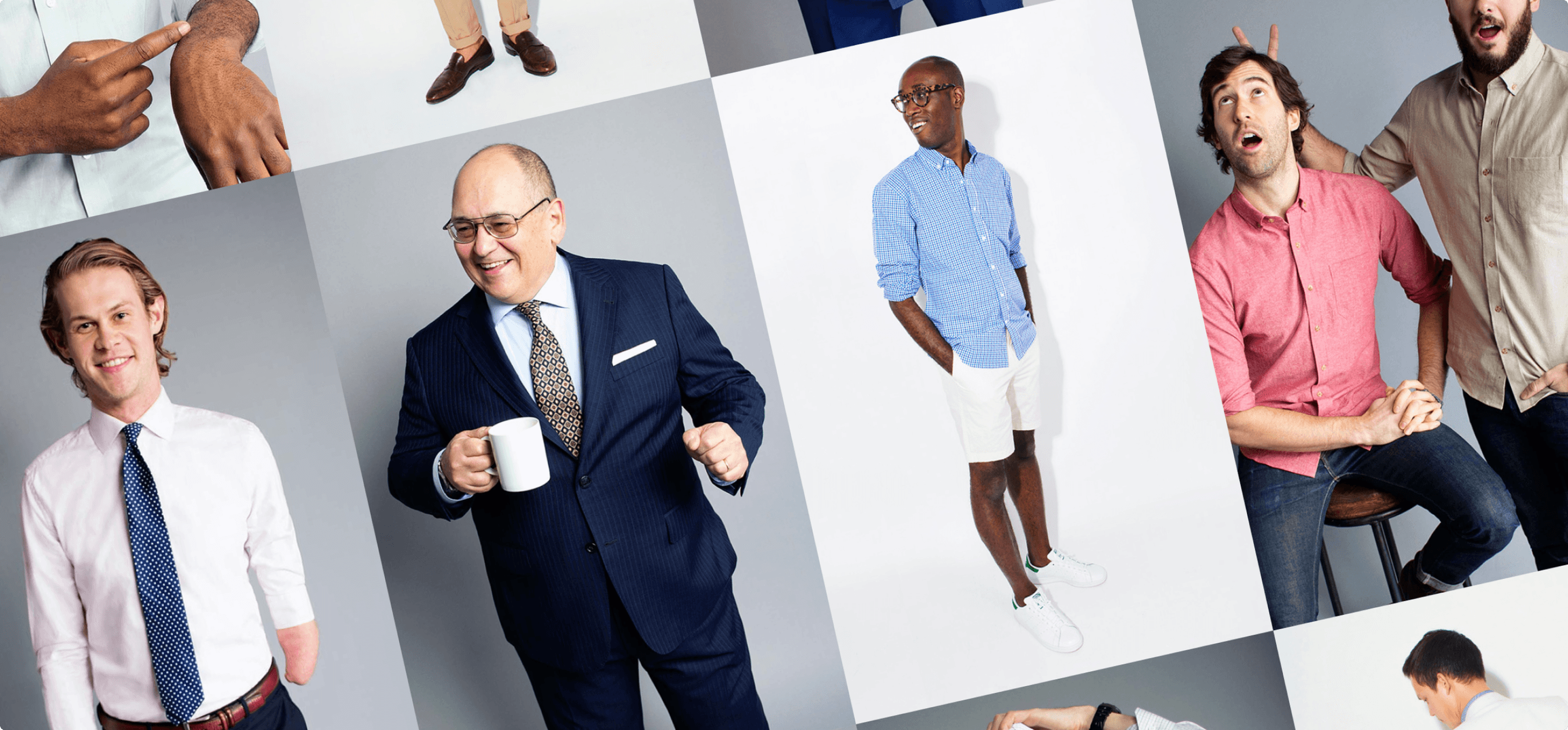 Blank Label customers wearing their custom clothing.