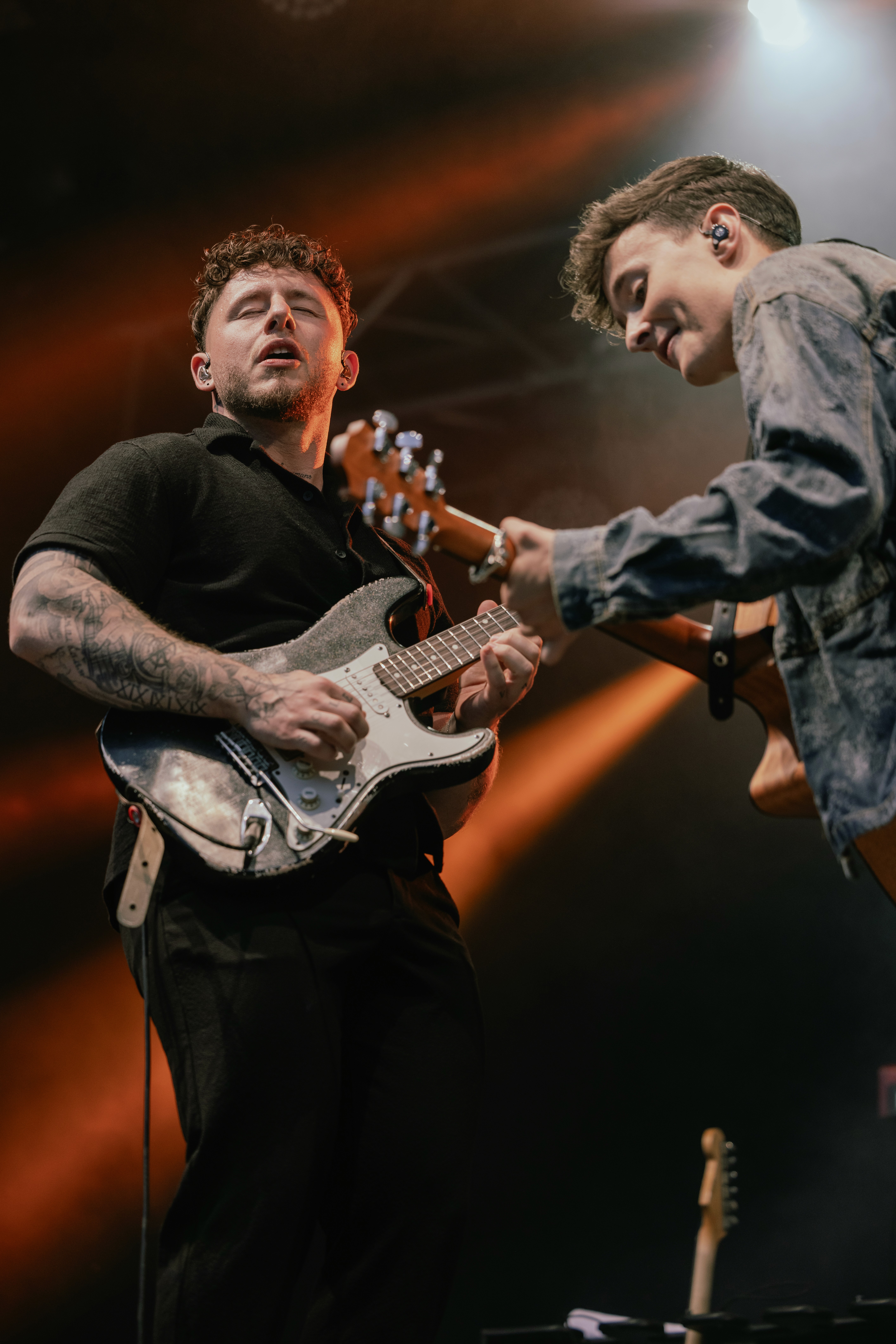 Stylish model in crowd