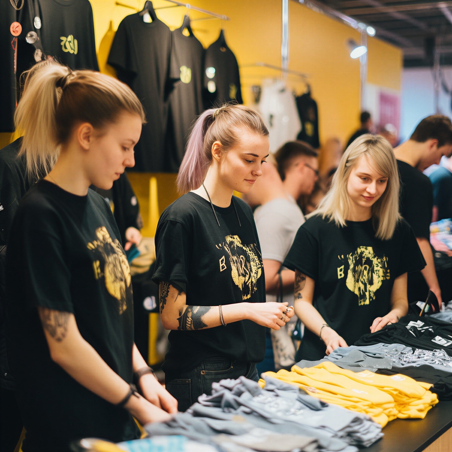 Team merchandise booth