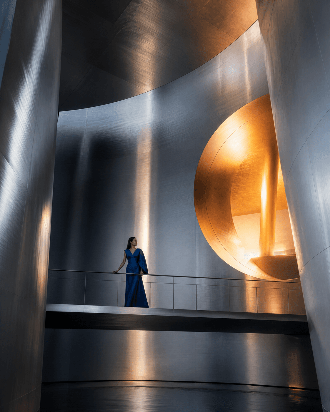 Editorial portrait of Elias North in an architectural setting