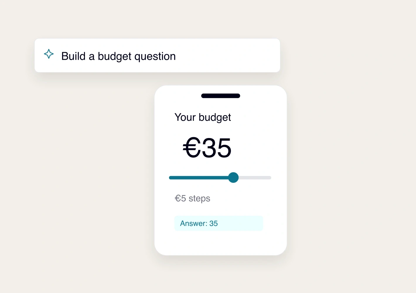 Build a custom question screen