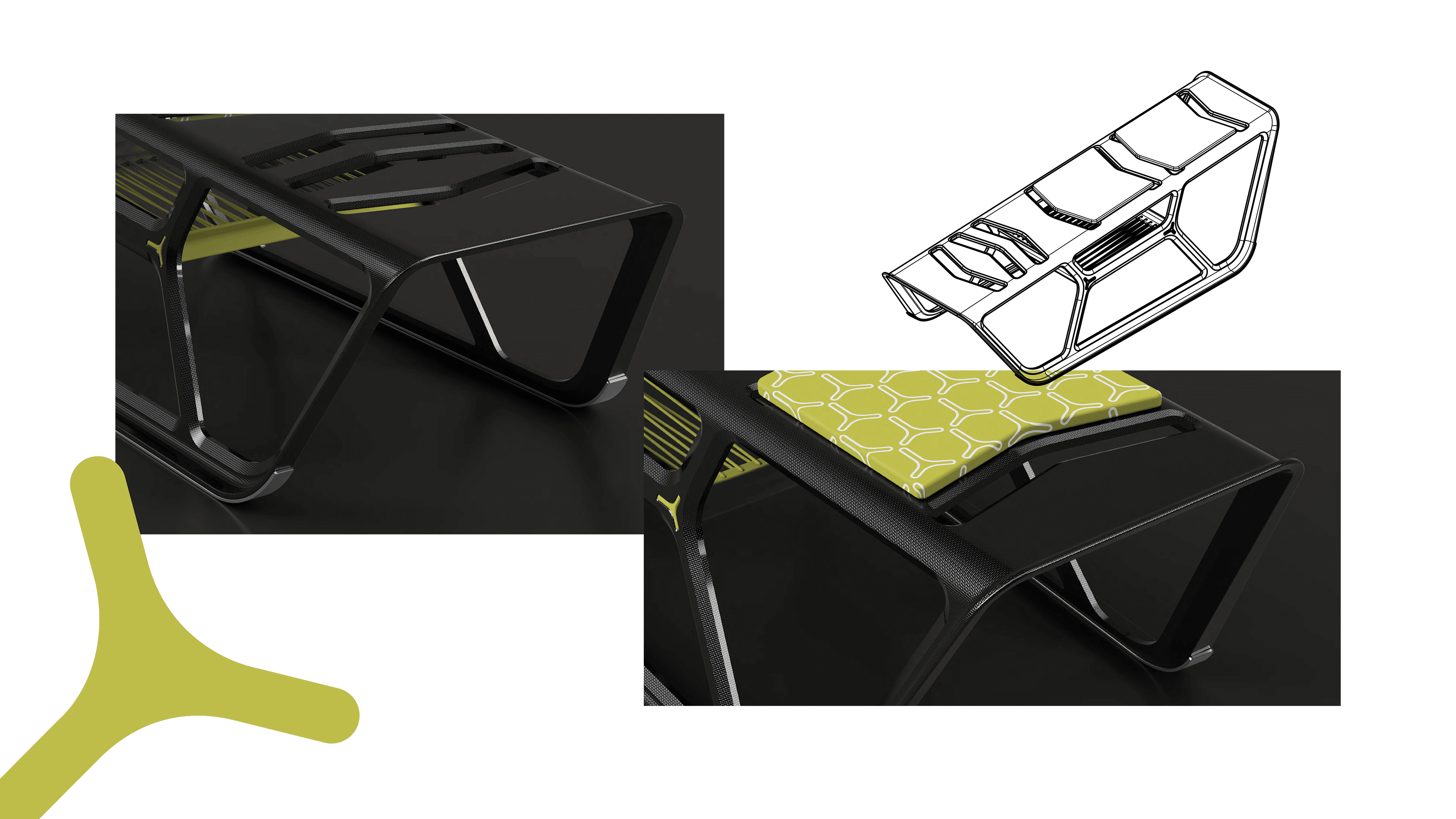 Fibre reinforced sled made from bio polymer