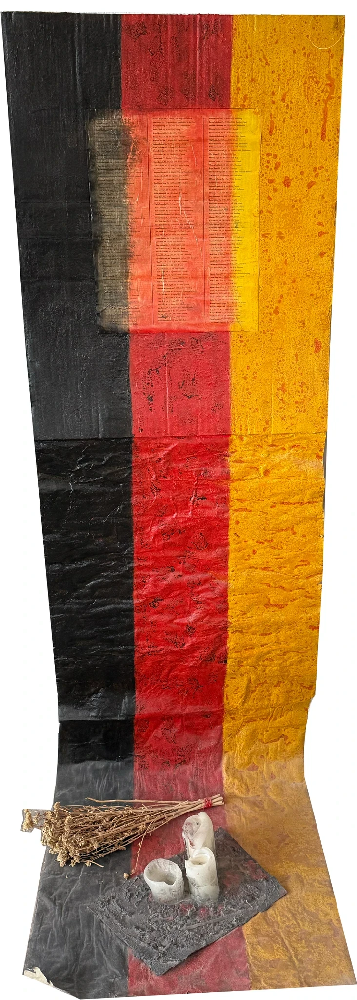 Say Their Names, 2020. Mixed media on paper. by Barbara Walker.