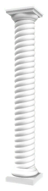 Round Non-Tapered Twist Rope Columns