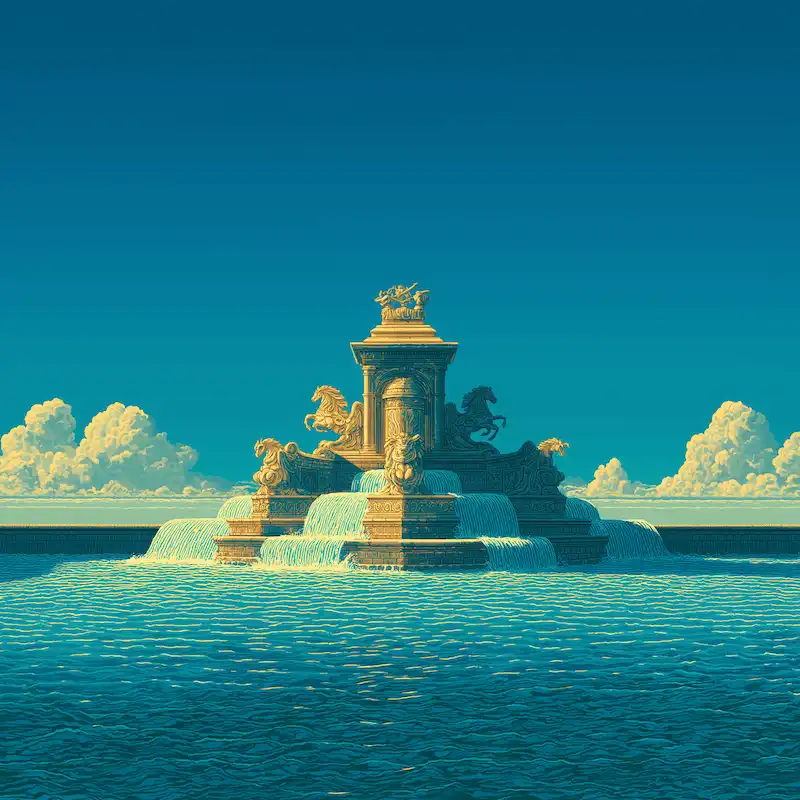 A rustic outdoor dining table set with wine glasses, cutlery, bread, and olives sits amidst lush vineyard rows, with a historic Tuscan villa in the background under a serene sky, capturing the essence of a picturesque Italian countryside landscape.