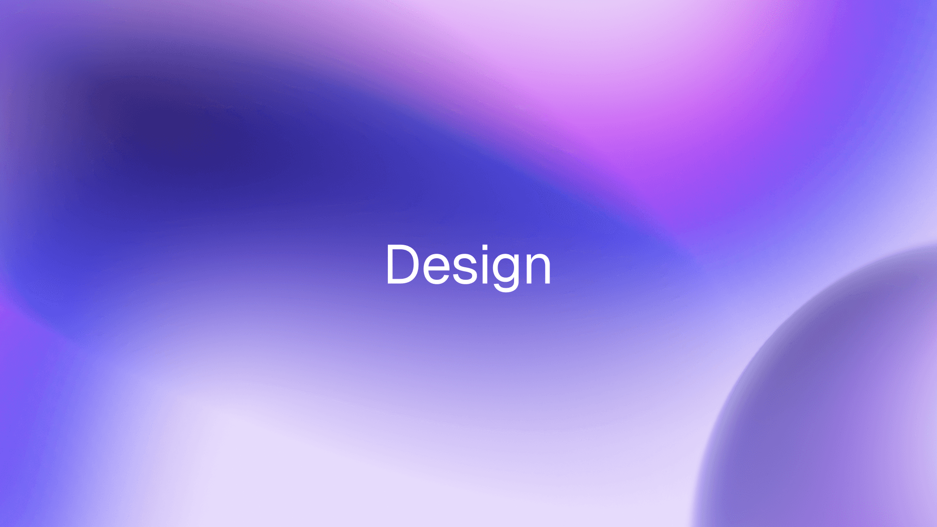 composition graphique abstraite de teintes de violet mélangées avec incription "Design" au centre de l'image.