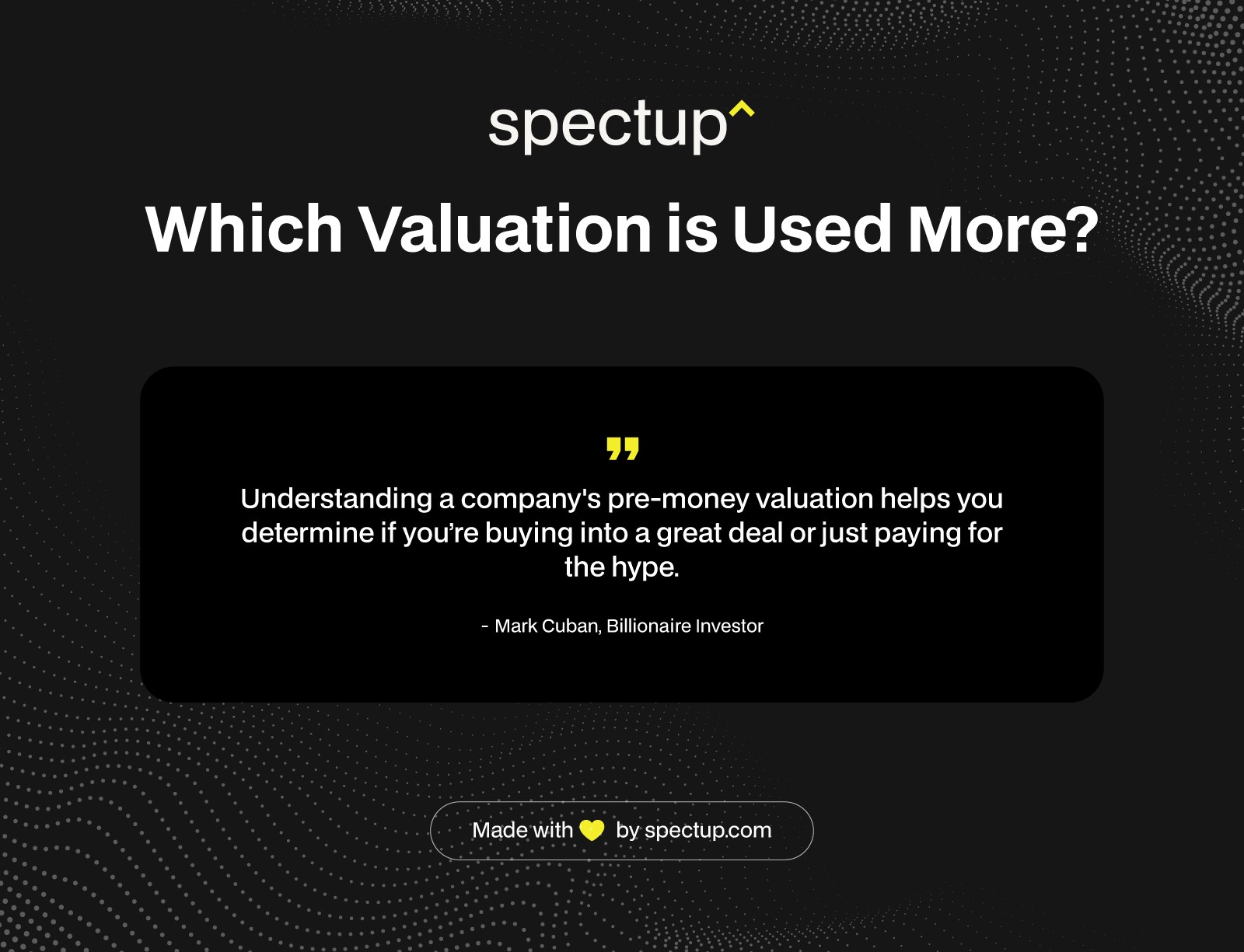 Infographic: Which Valuation is Used More?