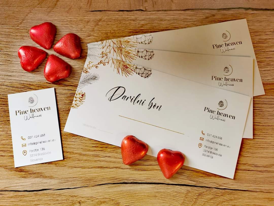 Darilni bon za Pine Heaven Wellness – popolno darilo za razvajanje v dvoje"