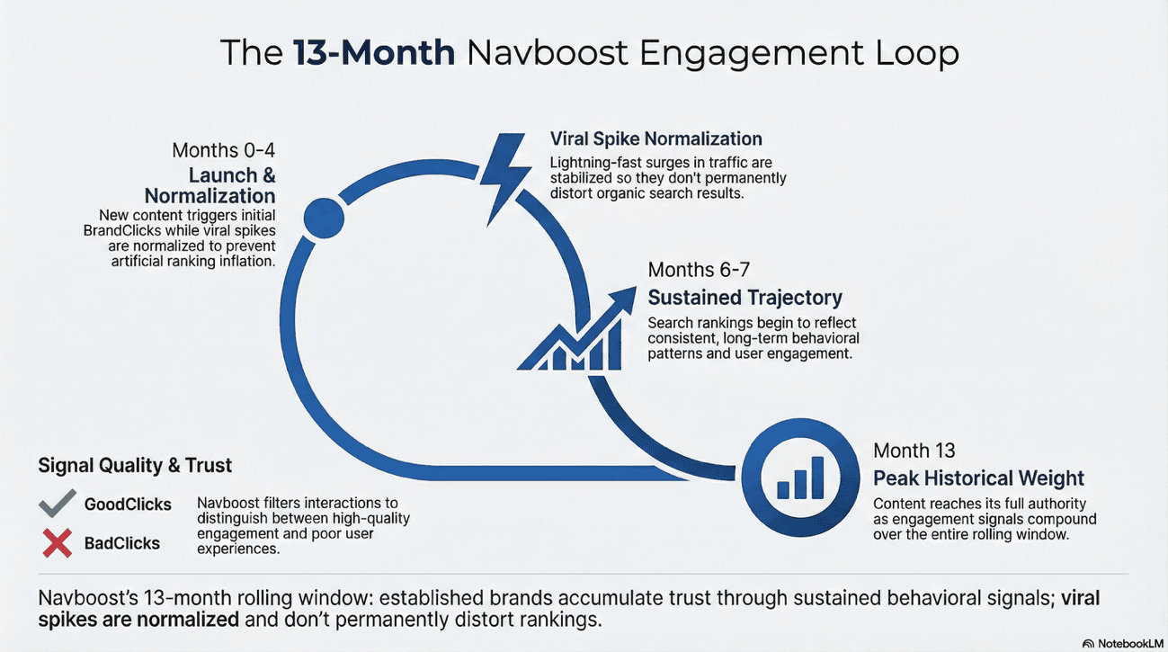 The 13 month Navboost Engagement Loop