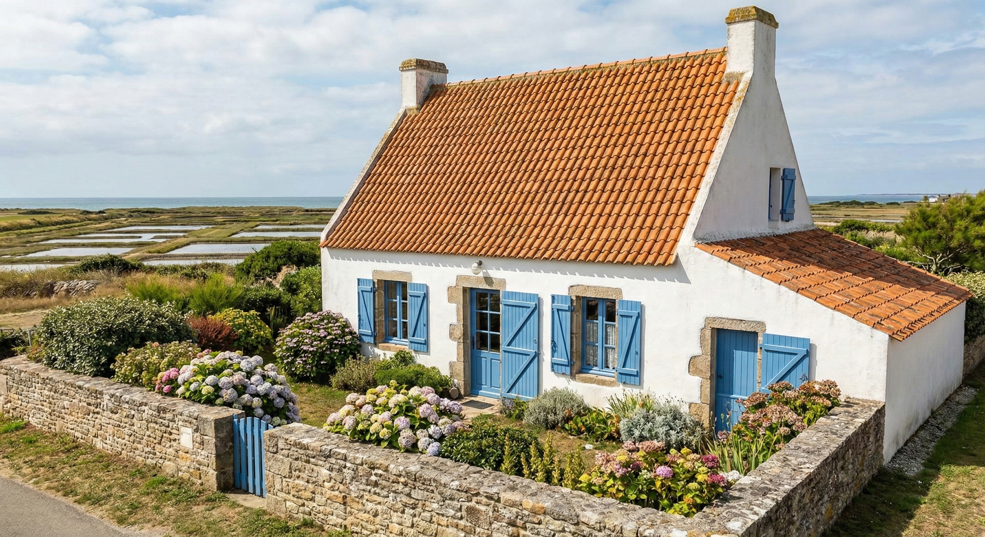 Modern indoor space with large glass doors, lush greenery, and a cozy seating area visible beyond.