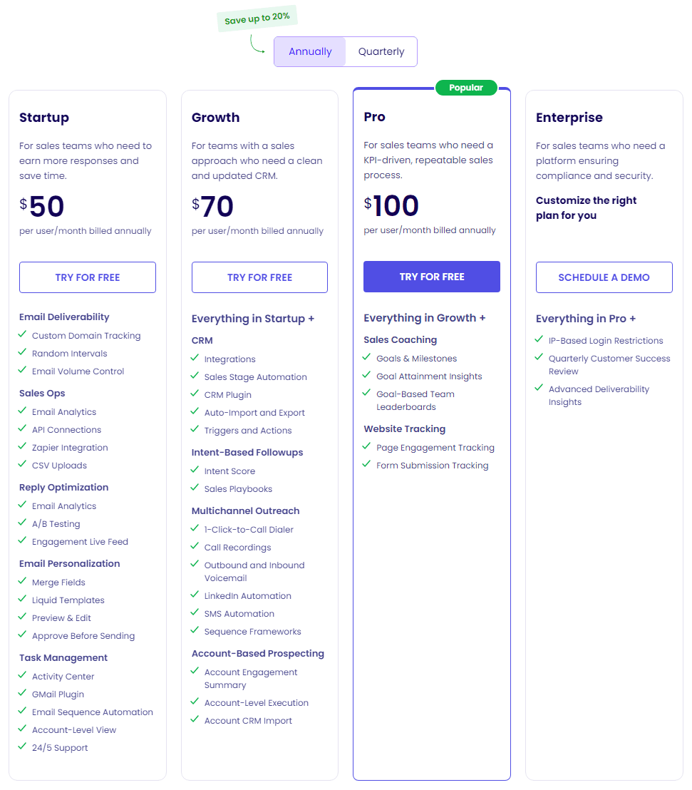 Klenty Pricing