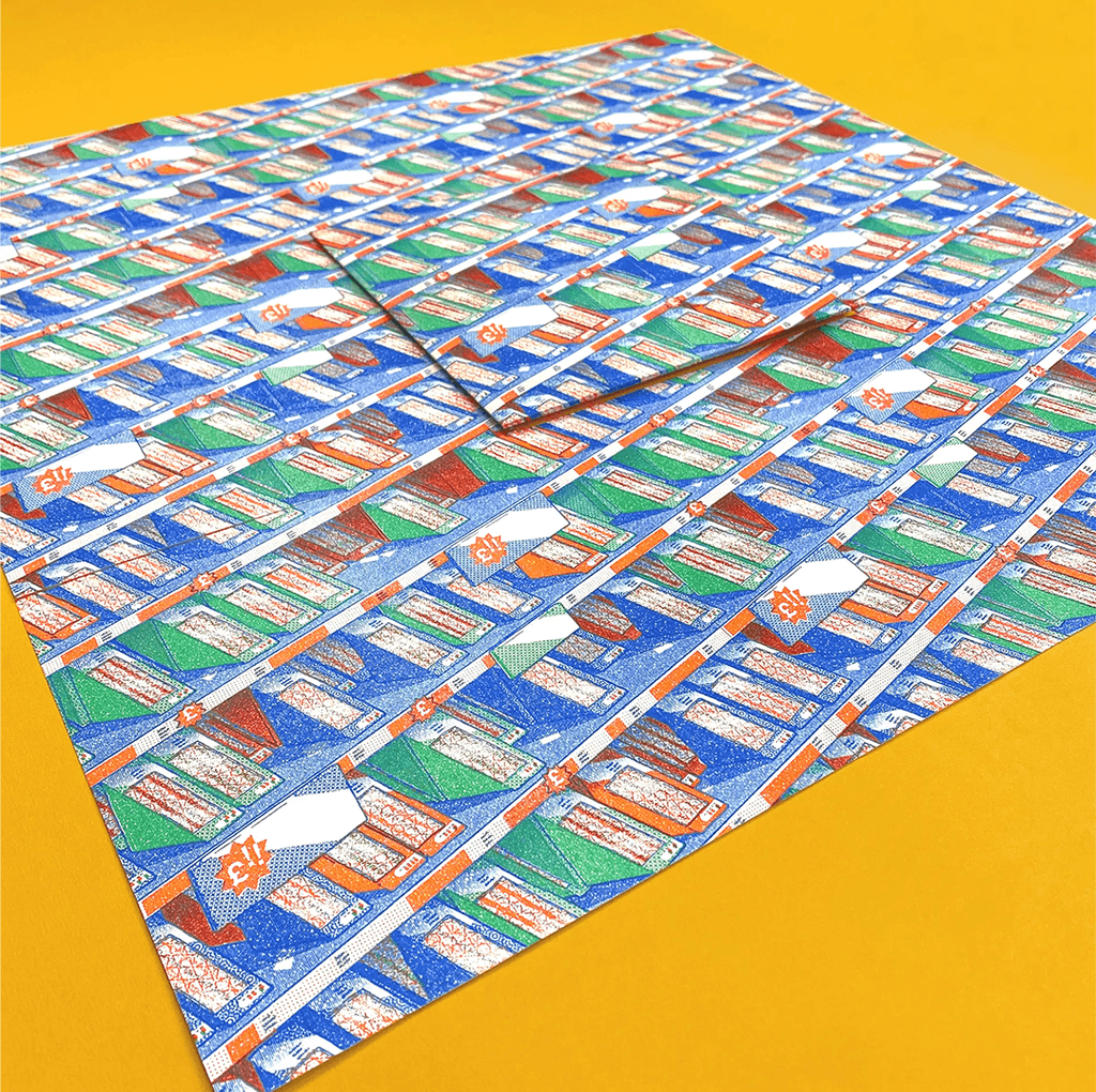 Meal deal sandwiches as an illustrated pattern.