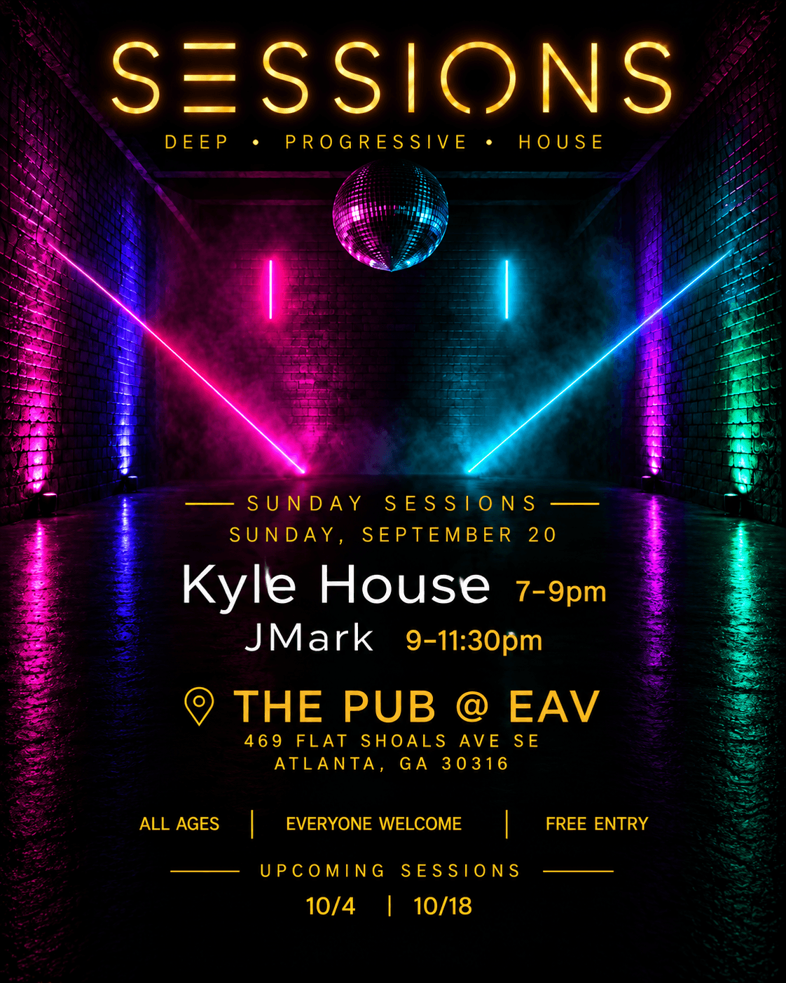 SESSIONS event artwork for Sunday, September 20