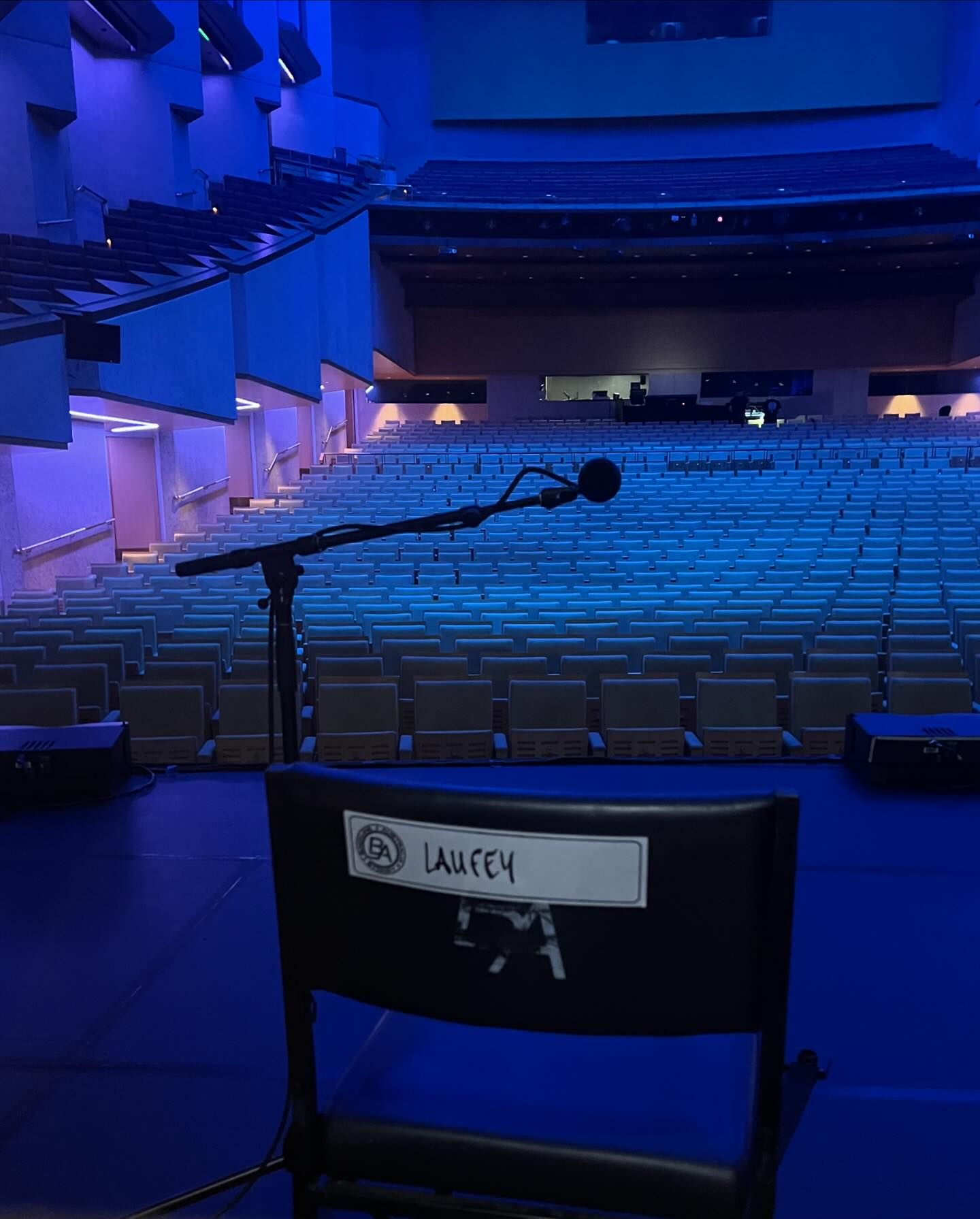 Laufey stage chair at Concert Hall, QPAC Brisbane, 2024.