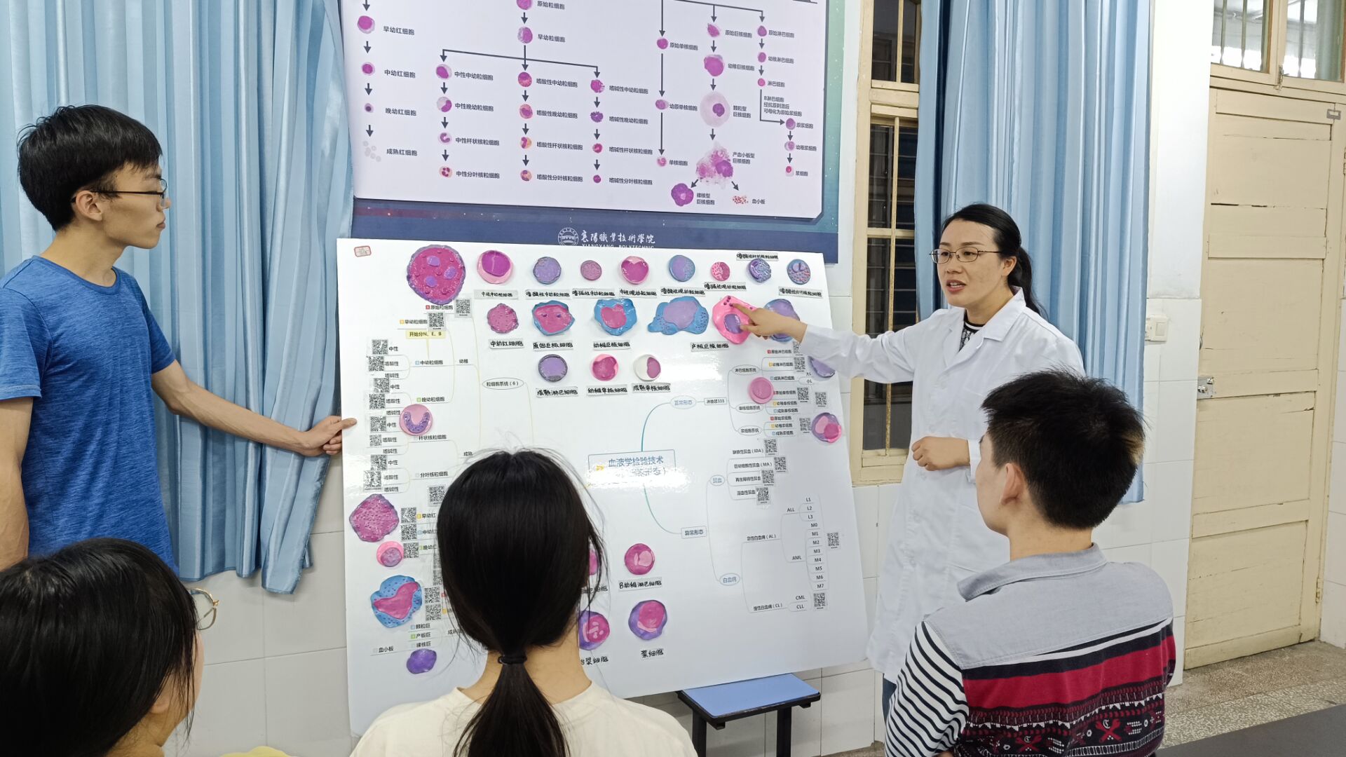 教授和学生讨论内容