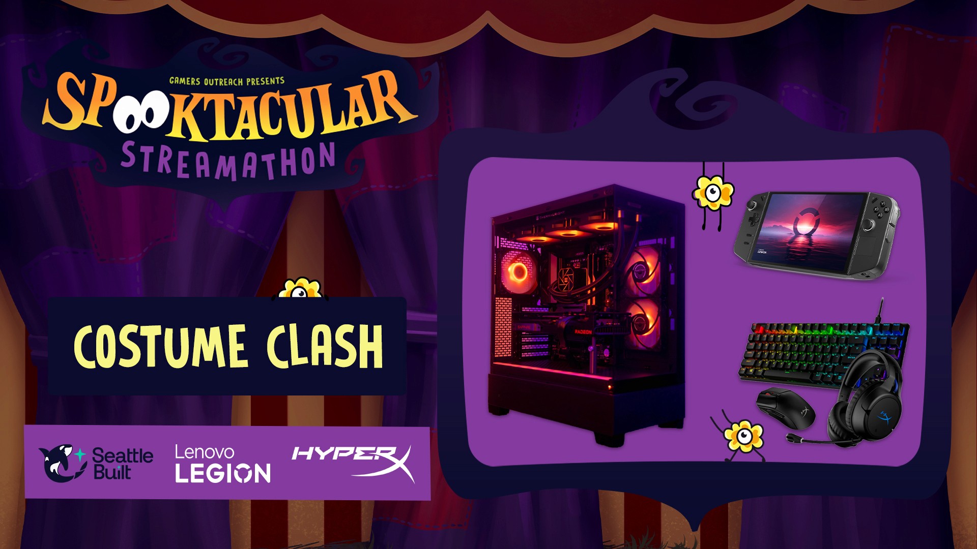 A look at the prizes for this year's Spooktacular Streamathon Costume Clash